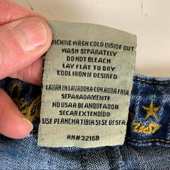 BUBBLEGUM American Flavour Y2K Mid Rise Straight Leg Jeans size 3/4 - Picture 5 of 10